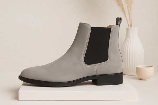 Grey Chelsea Boots